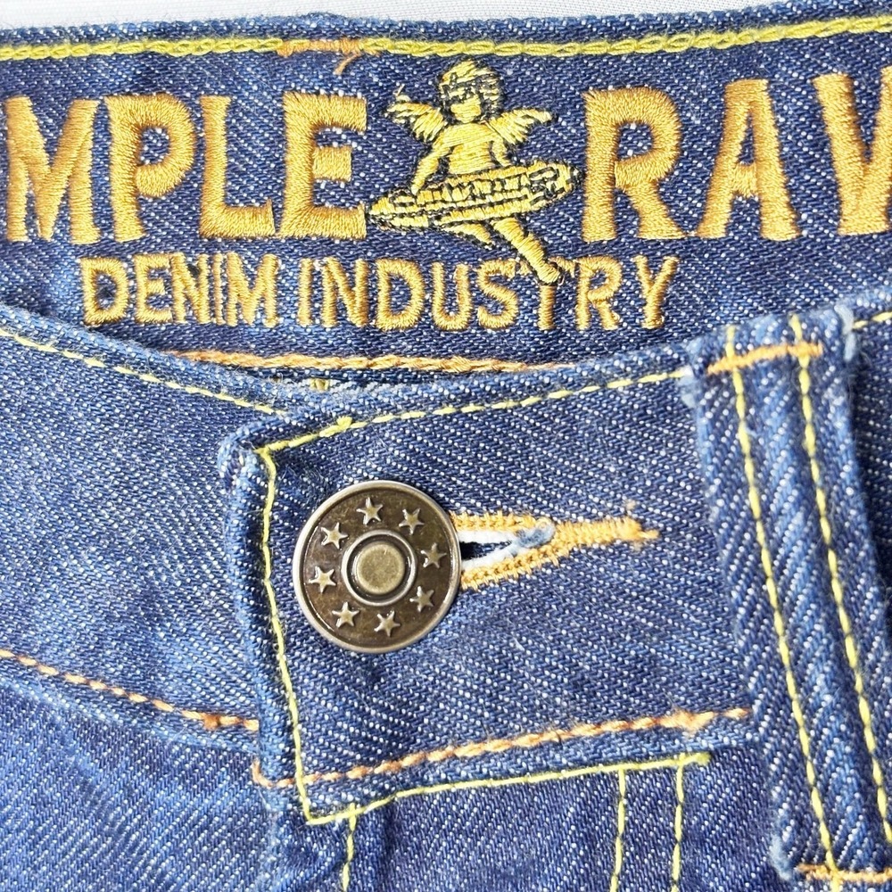 Simple & Raw Selvedge Jeans 31x31 Cone Mills Limited Edition Denim Button Fly - Picture 5 of 14